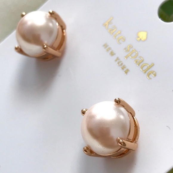 Kate Spade Blush Pearl Stud Earrings - Picture 3 of 5